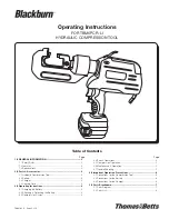 Предварительный просмотр 1 страницы blackburn TBM6PCR-LI Operating Instructions Manual