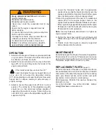 Preview for 4 page of Blackhawk Automotive BH2700 Operating Instructions & Parts Manual