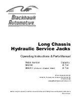 Preview for 1 page of Blackhawk Automotive BH6010 Operating Instructions And Parts Manual