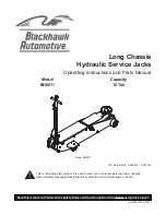 Preview for 1 page of Blackhawk Automotive BH6011 Operating Instructions And Parts Manual