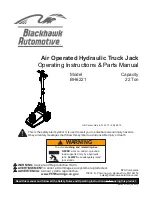 Preview for 1 page of Blackhawk Automotive BH6221 Operating Instructions & Parts Manual