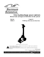 Preview for 9 page of Blackhawk Automotive BH6221 Operating Instructions & Parts Manual