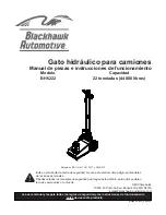 Preview for 17 page of Blackhawk Automotive BH6222 Operating Instructions & Parts Manual