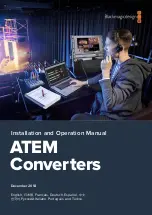 Blackmagicdesign ATEM Series Installation And Operation Manual preview