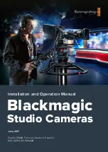 Blackmagicdesign Blackmagic Cinema Camera Installation And Operation Manual preview