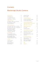 Preview for 4 page of Blackmagicdesign Blackmagic Cinema Camera Installation And Operation Manual