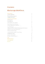 Preview for 4 page of Blackmagicdesign Blackmagic MultiDock Installation And Operation Manual