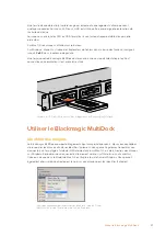 Preview for 37 page of Blackmagicdesign Blackmagic MultiDock Installation And Operation Manual