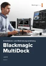 Preview for 47 page of Blackmagicdesign Blackmagic MultiDock Installation And Operation Manual