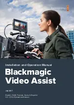 Preview for 1 page of Blackmagicdesign Blackmagic Video assist Installation And Operation Manual