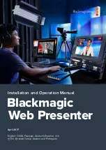 Blackmagicdesign Blackmagic Web Presenter Installation And Operation Manual предпросмотр