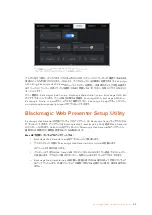 Предварительный просмотр 45 страницы Blackmagicdesign Blackmagic Web Presenter Installation And Operation Manual