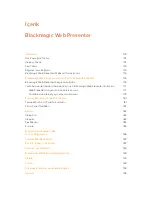 Предварительный просмотр 203 страницы Blackmagicdesign Blackmagic Web Presenter Installation And Operation Manual