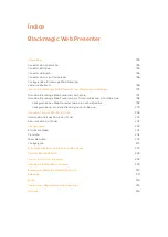 Предварительный просмотр 252 страницы Blackmagicdesign Blackmagic Web Presenter Installation And Operation Manual