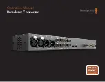 Предварительный просмотр 1 страницы Blackmagicdesign Broadcast Converter Operation Manual