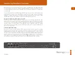 Предварительный просмотр 4 страницы Blackmagicdesign Broadcast Converter Operation Manual