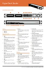 Предварительный просмотр 2 страницы Blackmagicdesign HyperDeck Studio Getting Started