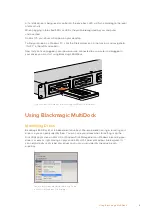 Preview for 6 page of Blackmagicdesign MultiDock Installation And Operation Manual