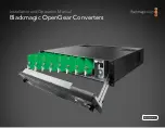 Blackmagicdesign OpenGear Installation And Operation Manual предпросмотр