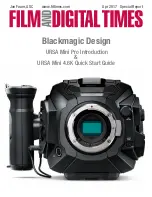 Предварительный просмотр 1 страницы Blackmagicdesign URSA Mini 4.6K Quick Start Manual