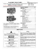 BLACKMER ATX300A Installation, Operation And Maintenance Instructions preview