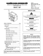 Предварительный просмотр 1 страницы BLACKMER GDP 102 Additional Installation, Operation And Maintenance Instructions