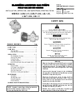 BLACKMER LGL1.25 Installation, Operation And Maintenance Instructions preview