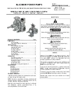 Предварительный просмотр 1 страницы BLACKMER SNP1.25 Installation, Operation And Maintenance Instructions