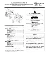 BLACKMER TRANSMAX TX206A Installation, Operation And Maintenance Instructions preview