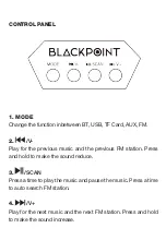 Preview for 3 page of BLACKPOINT S13.4 User Manual