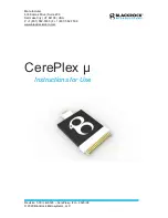 Blackrock Microsystems CerePlex m Instructions For Use Manual предпросмотр