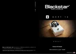 Blackstar Amplification Dept.10 Boost Owner'S Manual preview