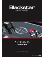 Preview for 1 page of Blackstar Artisan 15H Owner'S Manual