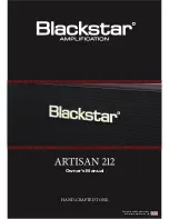 Blackstar Artisan 212 Owner'S Manual preview