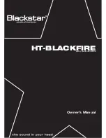 Blackstar HT-BLACKFIRE Owner'S Manual preview