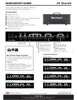 Blackstar HT CLUB 50 Quick Start Manual preview