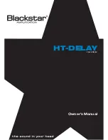 Blackstar HT-DELAY Owner'S Manual preview