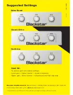 Preview for 17 page of Blackstar HT-DRIVE Owner'S Manual