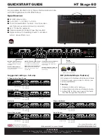 Preview for 1 page of Blackstar HT Stage 60 Quick Start Manual