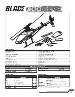 Предварительный просмотр 3 страницы Blade 300 CFX BNF Basic Instruction Manual