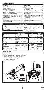 Предварительный просмотр 3 страницы Blade Nano S2 Instruction Manual