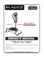 BLADEZ ActivePower Owner'S Manual предпросмотр