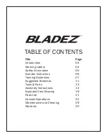 Preview for 2 page of BLADEZ E700i Owner'S Manual