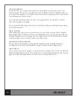 Preview for 10 page of BLADEZ E700i Owner'S Manual