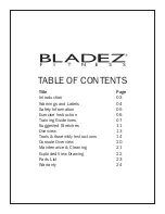 Preview for 2 page of BLADEZ JetBikeGS Owner'S Manual