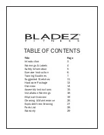 Preview for 2 page of BLADEZ METRON GS Owner'S Manual