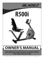 Preview for 1 page of BLADEZ R500I Owner'S Manual