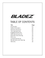 Предварительный просмотр 2 страницы BLADEZ R500I Owner'S Manual