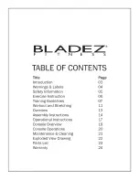 Предварительный просмотр 2 страницы BLADEZ SXPRO Owner'S Manual