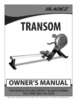 Предварительный просмотр 1 страницы BLADEZ TRANSOM Owner'S Manual